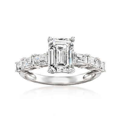3.00 ct. t.w. Lab-Grown Diamond Ring in 14kt White Gold