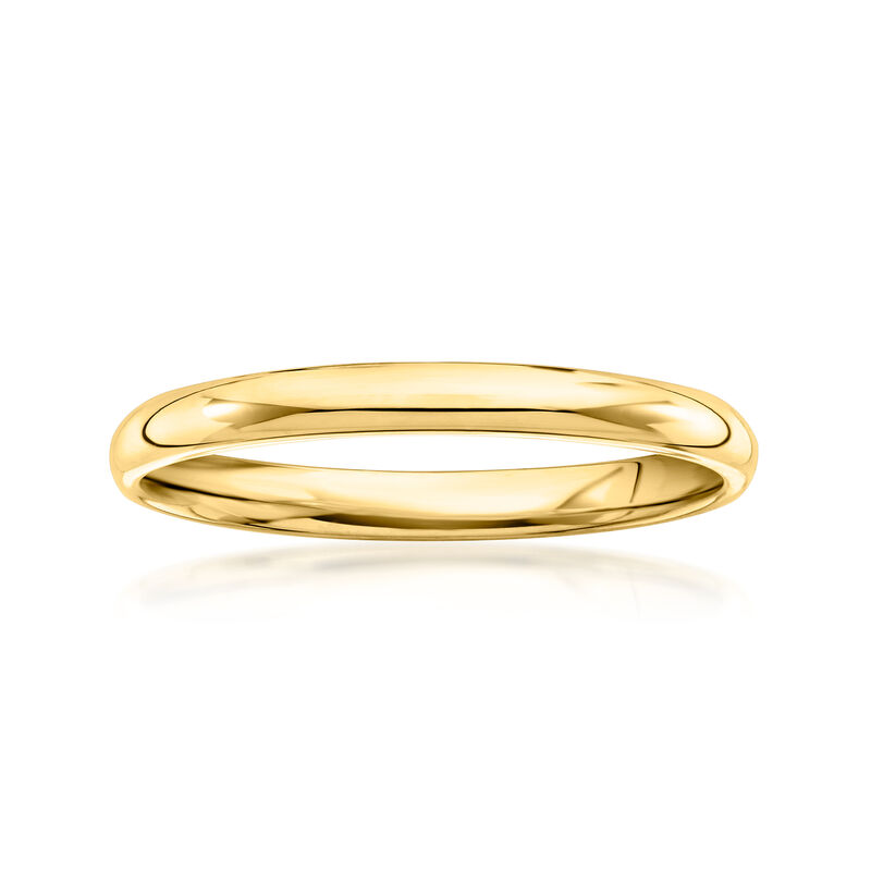 Women's 2mm 14kt Yellow Gold Band image number 0