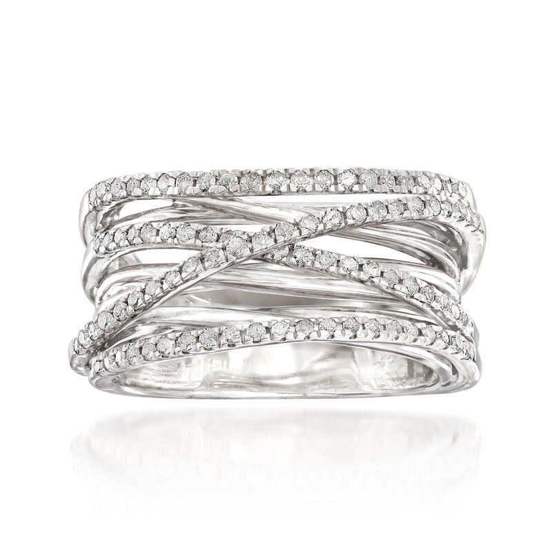.50 ct. t.w. Diamond Highway Ring in Sterling Silver image number 0