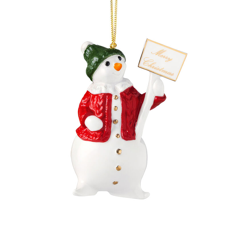 Villeroy & Boch "Christmas Classics" Porcelain Snowman Ornament  image number 0