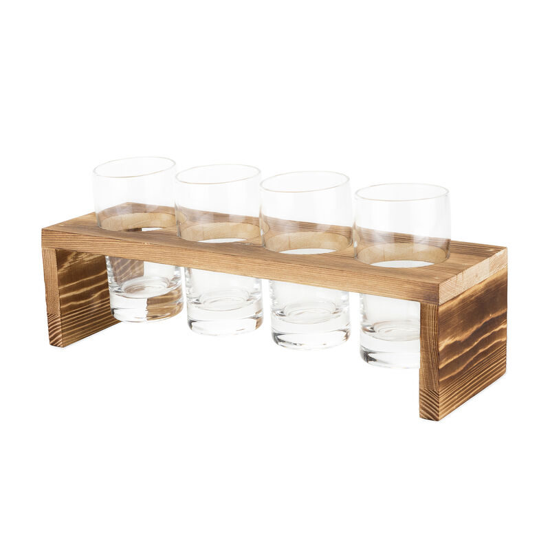5-pc. Wooden Beer Flight Set image number 0