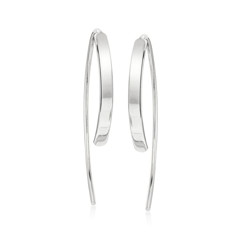 Italian 14kt White Gold Earrings image number 0