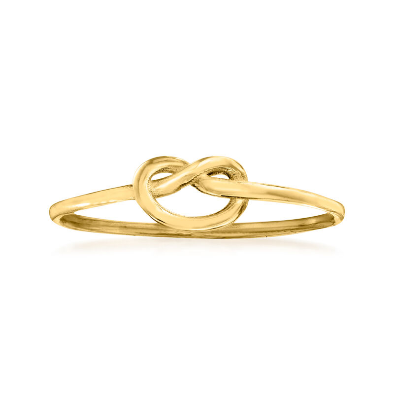 Italian 14kt Yellow Gold Love Knot Ring image number 0