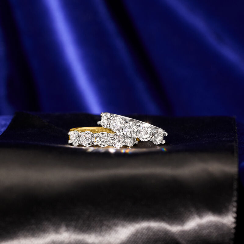 2.00 ct. t.w. Diamond Five-Stone Ring in 14kt White Gold image number 5