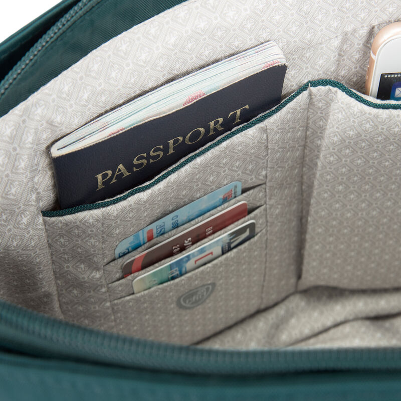 Anti-Theft Essential Patch Pocket Green Crossbody Bag image number 2