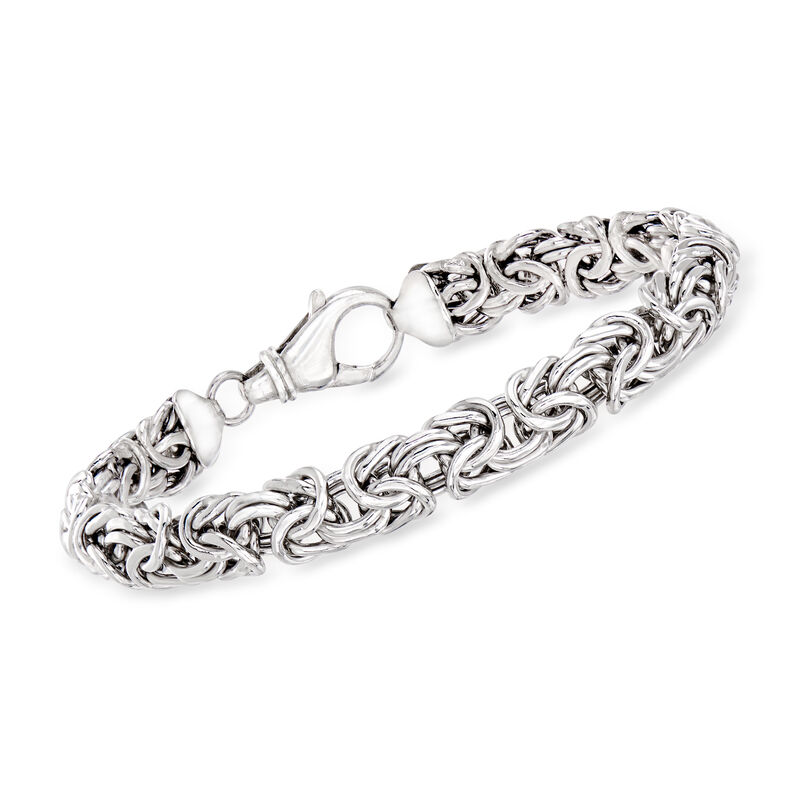 Sterling Silver Small Byzantine Bracelet image number 0