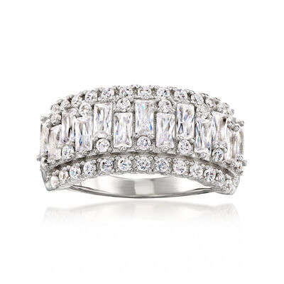 2.40 ct. t.w. CZ Ring in Sterling Silver