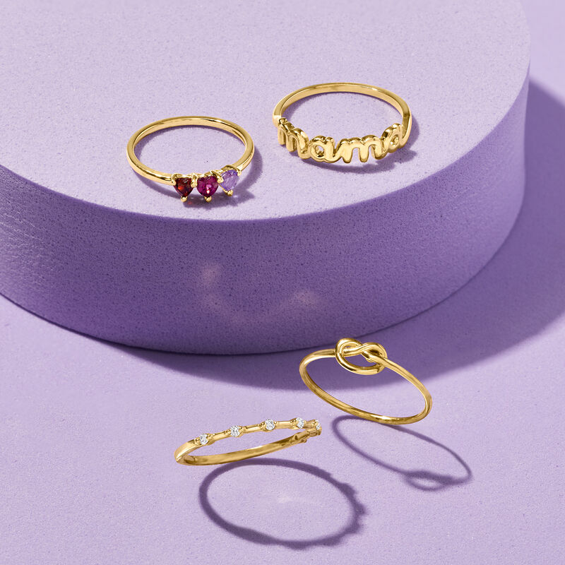 1.70 ct. t.w. Multi-Gemstone Heart Ring in 14kt Yellow Gold image number 3