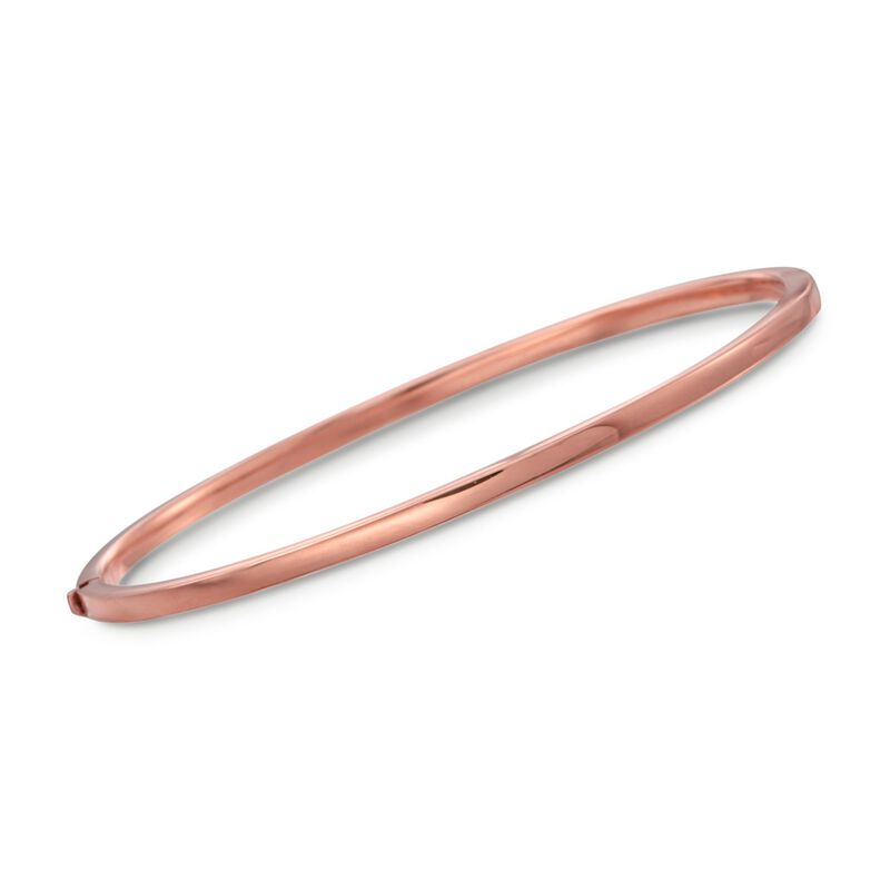 Roberto Coin 18kt Rose Gold Bangle Bracelet image number 0