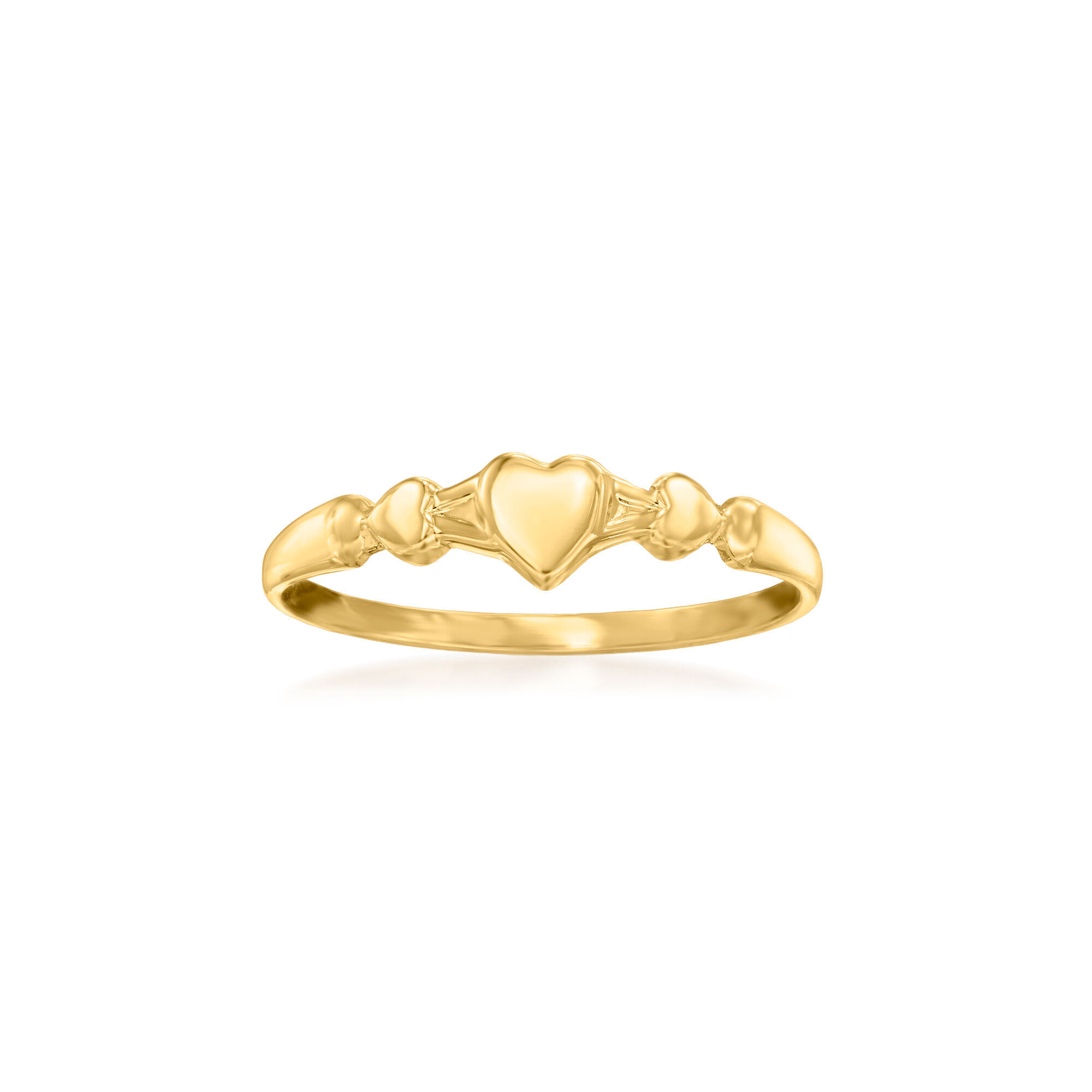 Baby s 14kt Yellow Gold Heart Ring. Size 1