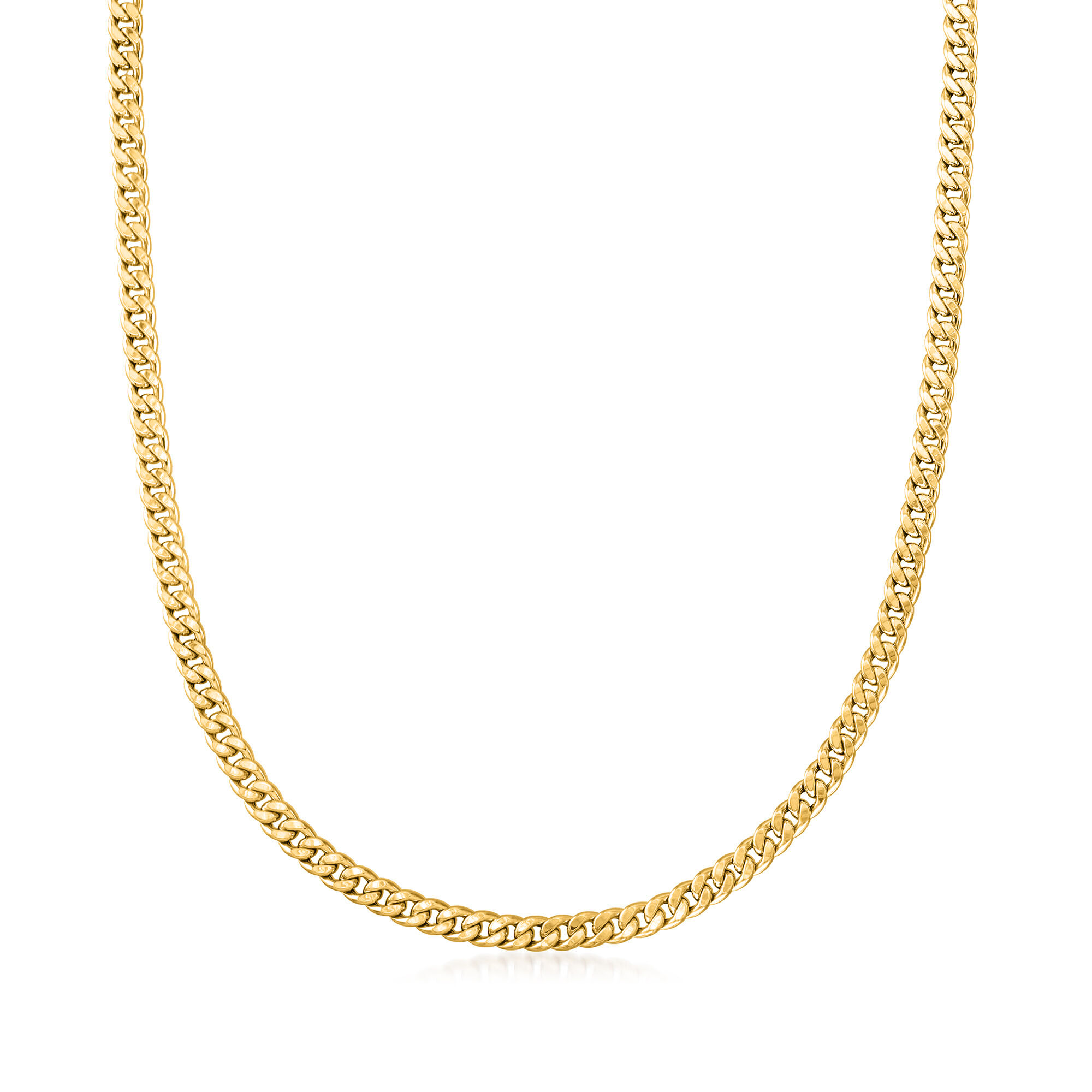 Italian 5mm 14kt Yellow Gold Curb-Link Necklace | Ross Simons