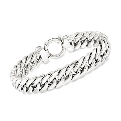 Sterling Silver Cuban-Link Bracelet