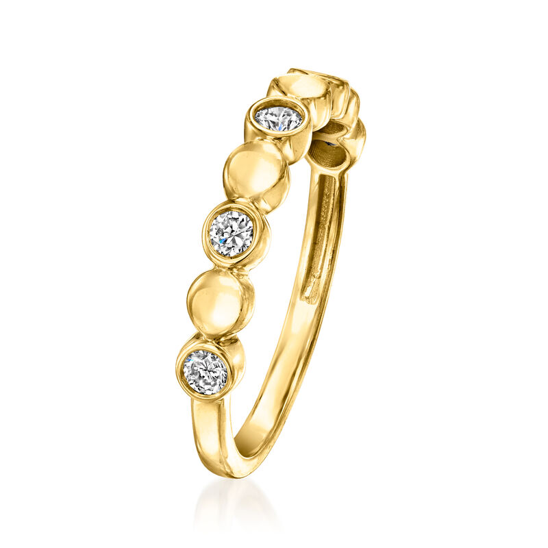 .25 ct. t.w. Lab-Grown Diamond Disc Ring in 18kt Gold Vermeil image number 2