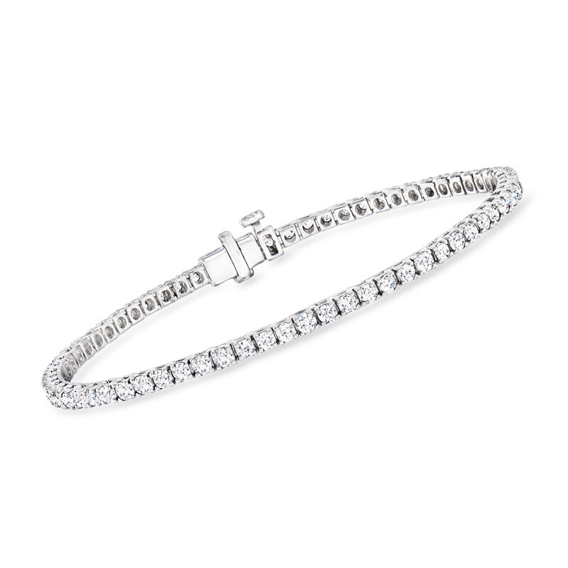 3.00 ct. t.w. Lab-Grown Diamond Tennis Bracelet in Sterling Silver image number 0