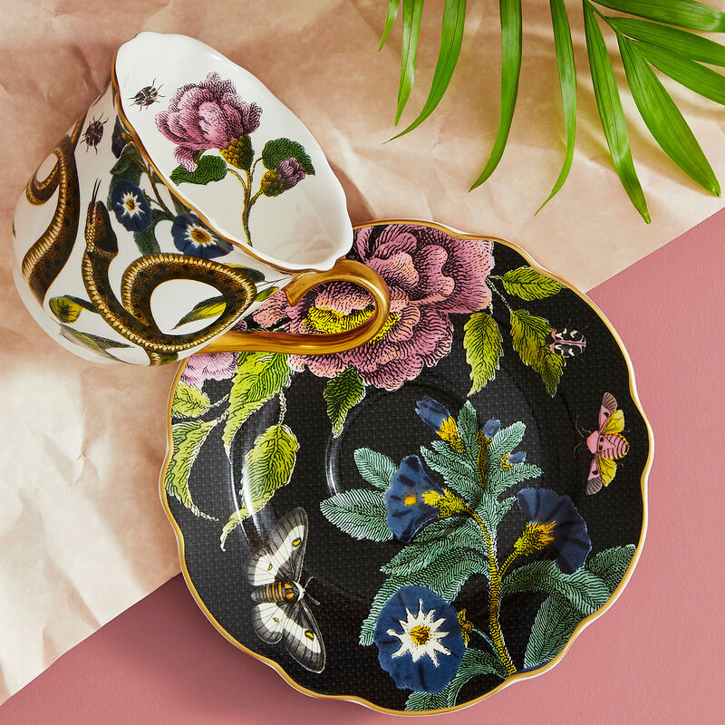 Spode "Creatures of Curiosity" Set of 4 Assorted Teacups with Saucers image number 6