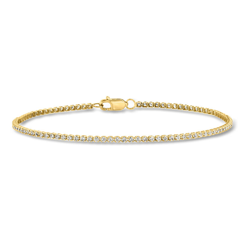 1.00 ct. t.w. Lab-Grown Diamond Tennis Bracelet in 14kt Yellow Gold image number 0