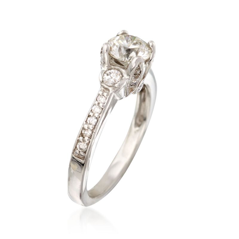 C. 2000 Vintage 1.02 ct. t.w. Diamond Ring in Platinum image number 2