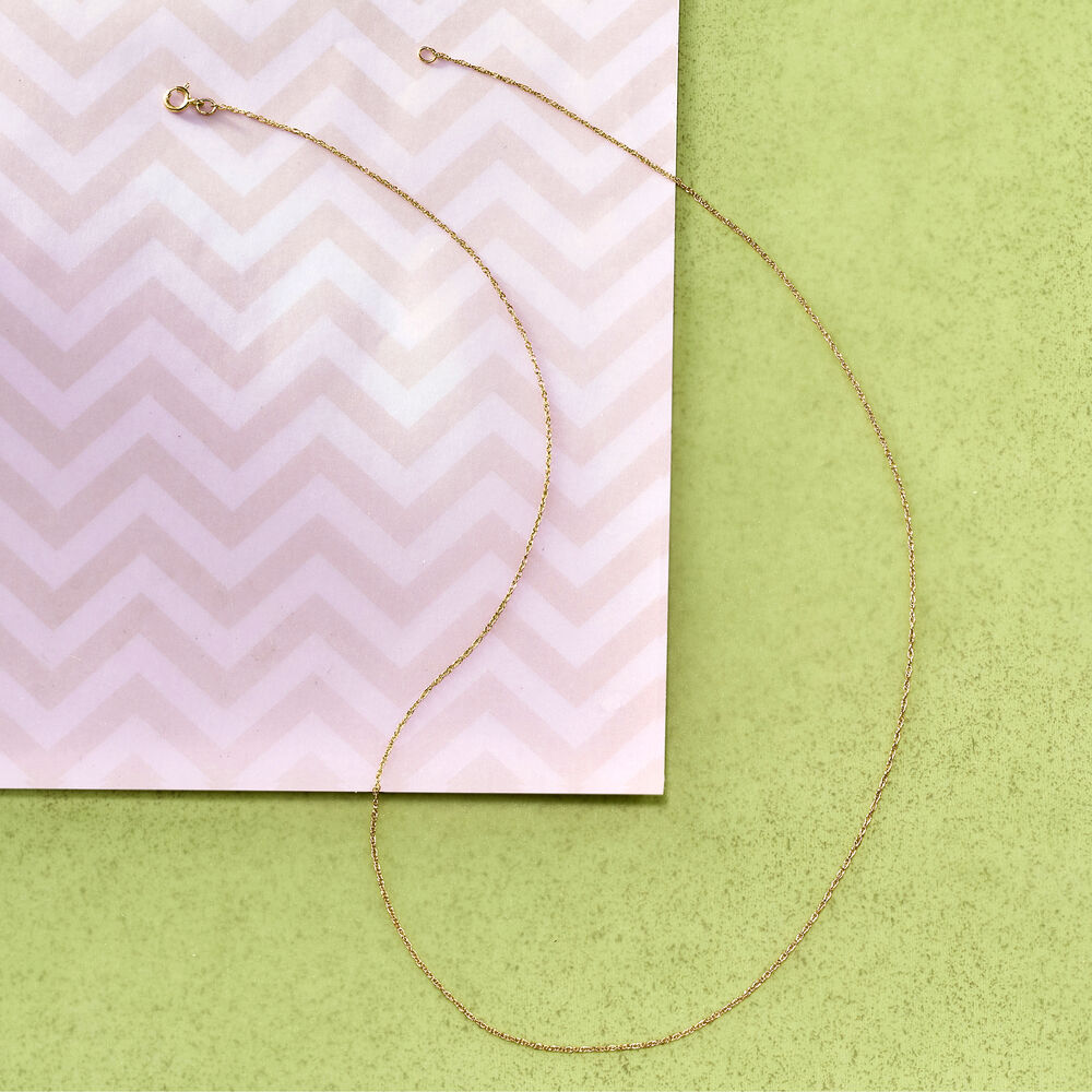 .7mm 14kt Yellow Gold Rope-Chain Necklace
