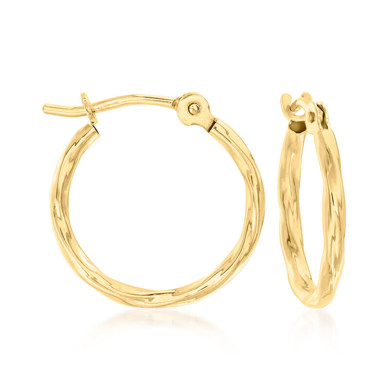14kt Yellow Gold Jewelry Set: Three Pairs of Huggie Hoop Earrings image number 4
