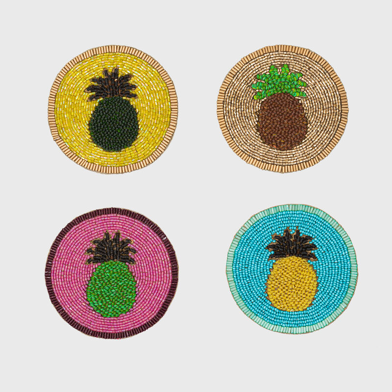 Joanna Buchanan Set of 4 Pineapple Coasters image number 0