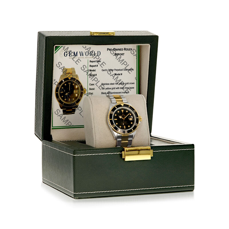 Pre-Owned Rolex Submariner Men's 40mm Automatic Stainless Steel and 18kt Yellow Gold Watch  image number 2