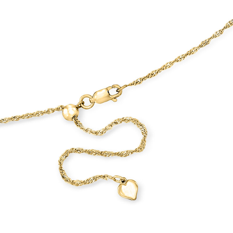 18kt Gold Over Sterling Moon and Snake Pendant Necklace image number 2