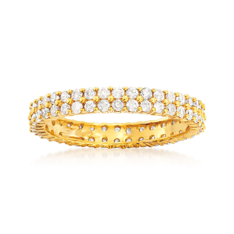1.00 ct. t.w. Diamond Double-Row Eternity Band in 14kt Yellow Gold image number 0