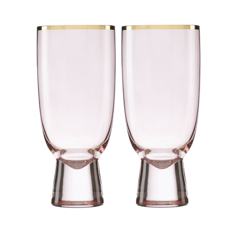 Trianna Blush 2-Piece Pink Glassware Set image number 0