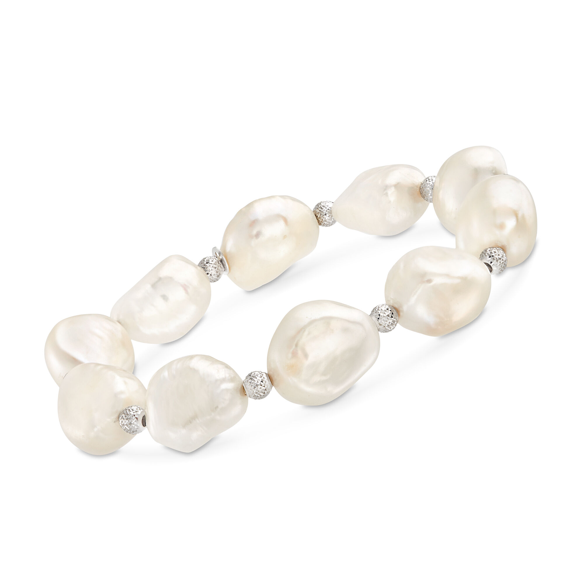 ■ENGBROX■ silver925 rosy pearl necklace EBNL24044SV Pearl and Cubic Zirconia Cluster Necklace | David's Bridal