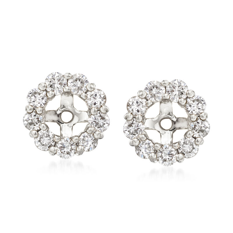 1.00 ct. t.w. Diamond Earring Jackets in 14kt White Gold image number 2