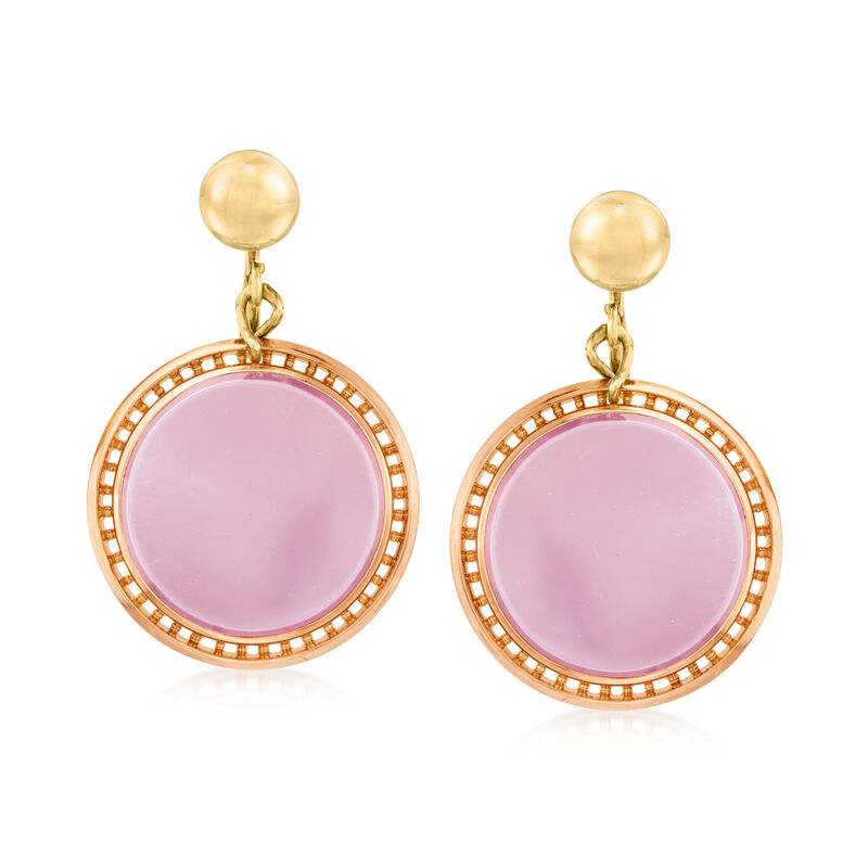 C. 1880 Vintage Orange Agate Drop Earrings in 14kt Two-Tone Gold  image number 0
