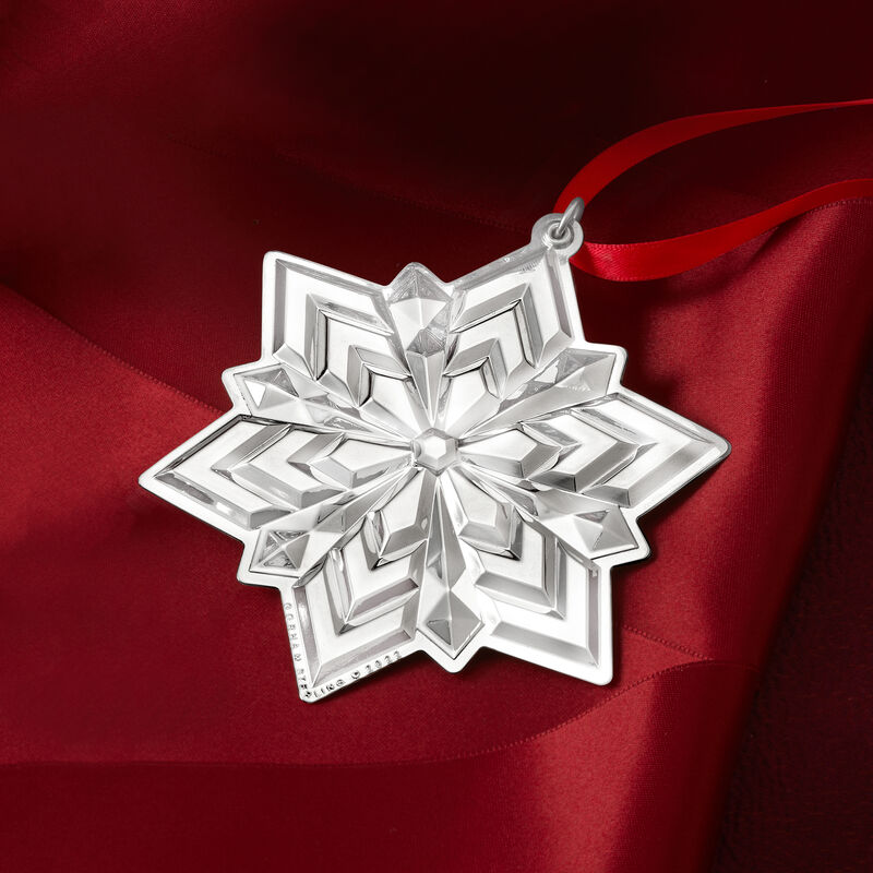Gorham 2022 Annual Sterling Silver Snowflake Ornament - 53rd Edition image number 6