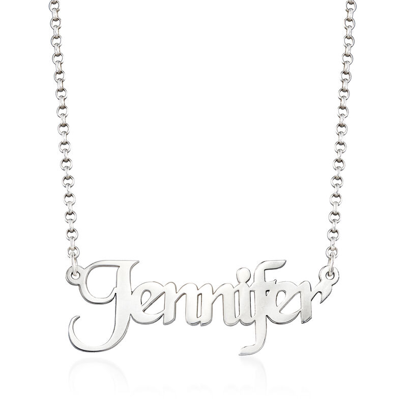 Sterling Silver Personalized Name Necklace image number 0