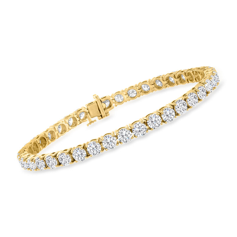 12.00 ct. t.w. Diamond Tennis Bracelet in 14kt Yellow Gold image number 0