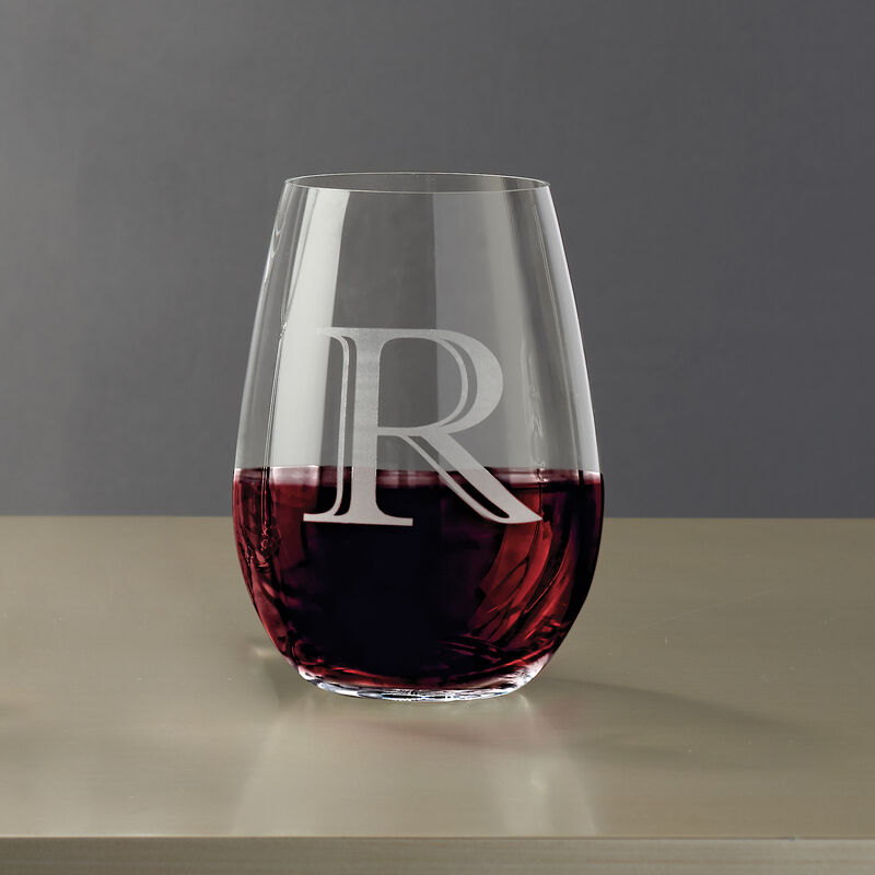 Set/8 Monogram - Stemless Wine Glasses image number 1