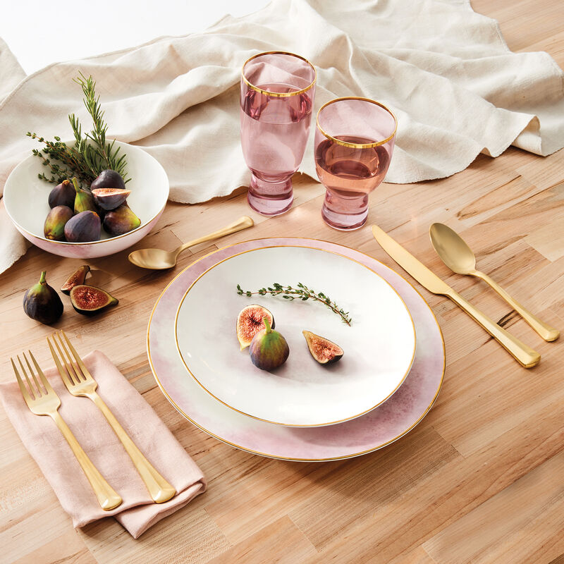 Trianna Blush 2-Piece Pink Glassware Set image number 1