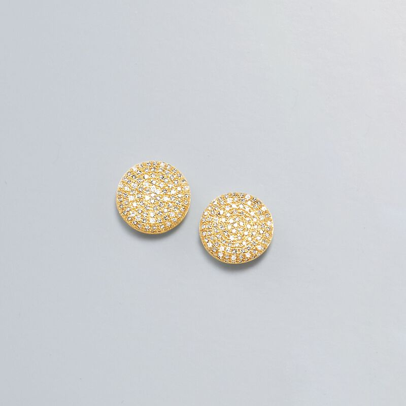 .35 ct. t.w. Diamond Circle Earrings in 14kt Yellow Gold  image number 2