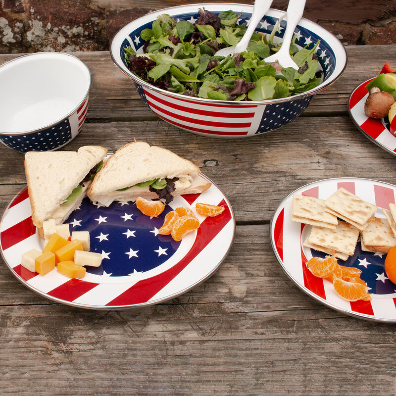 Golden Rabbit &quot;Stars and Stripes&quot; Dinnerware image number 2