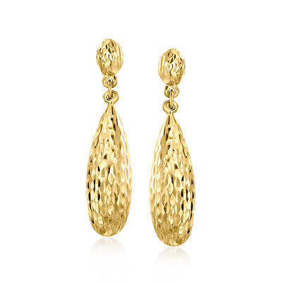 C. 1990 Vintage 14kt Yellow Gold Drop Earrings