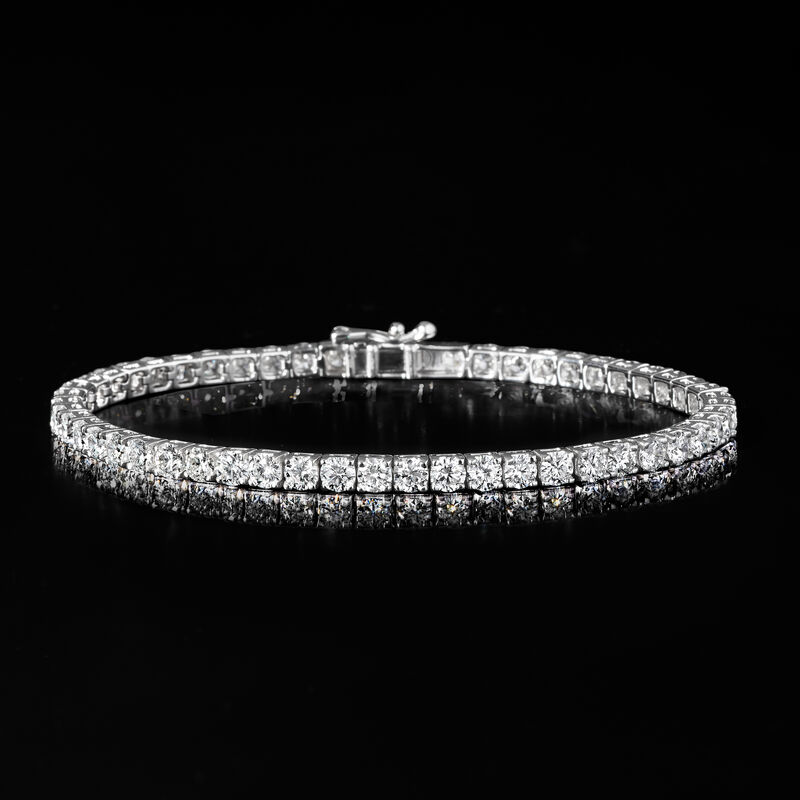 7.00 ct. t.w. Lab-Grown Diamond Tennis Bracelet in 14kt White Gold image number 2