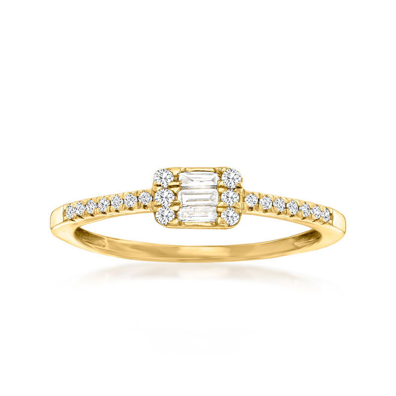 .20 ct. t.w. Diamond Cluster Ring in 10kt Yellow Gold. Size 8 image number 0
