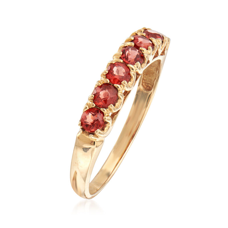 C. 1990 Vintage .80 ct. t.w. Smoky Quartz Ring in 10kt Yellow Gold. Size 7 image number 2