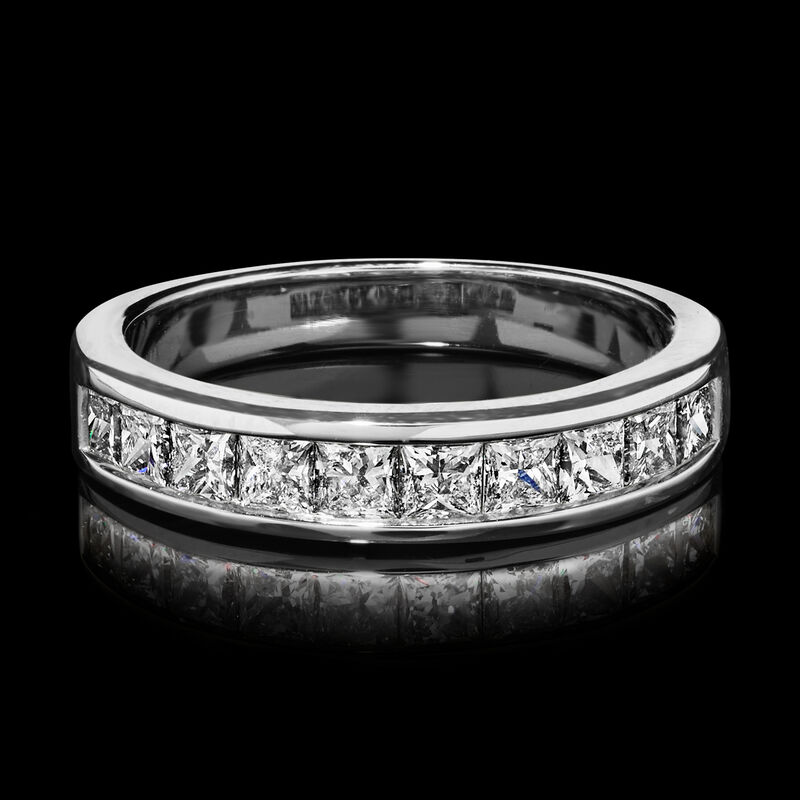 1.00 ct. t.w. Channel-Set Lab-Grown Diamond Ring in 14kt White Gold image number 2