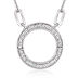 .10 ct. t.w. Diamond Charm-Compatible Circle Necklace in Sterling Silver