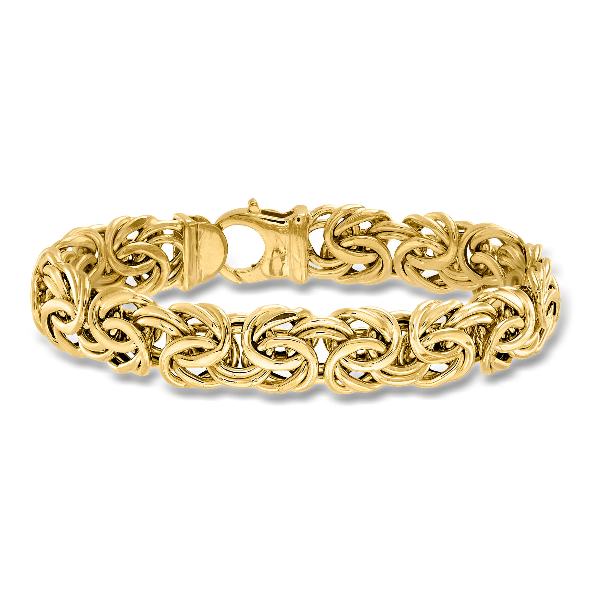 14kt Yellow Gold Byzantine Bracelet | Ross Simons