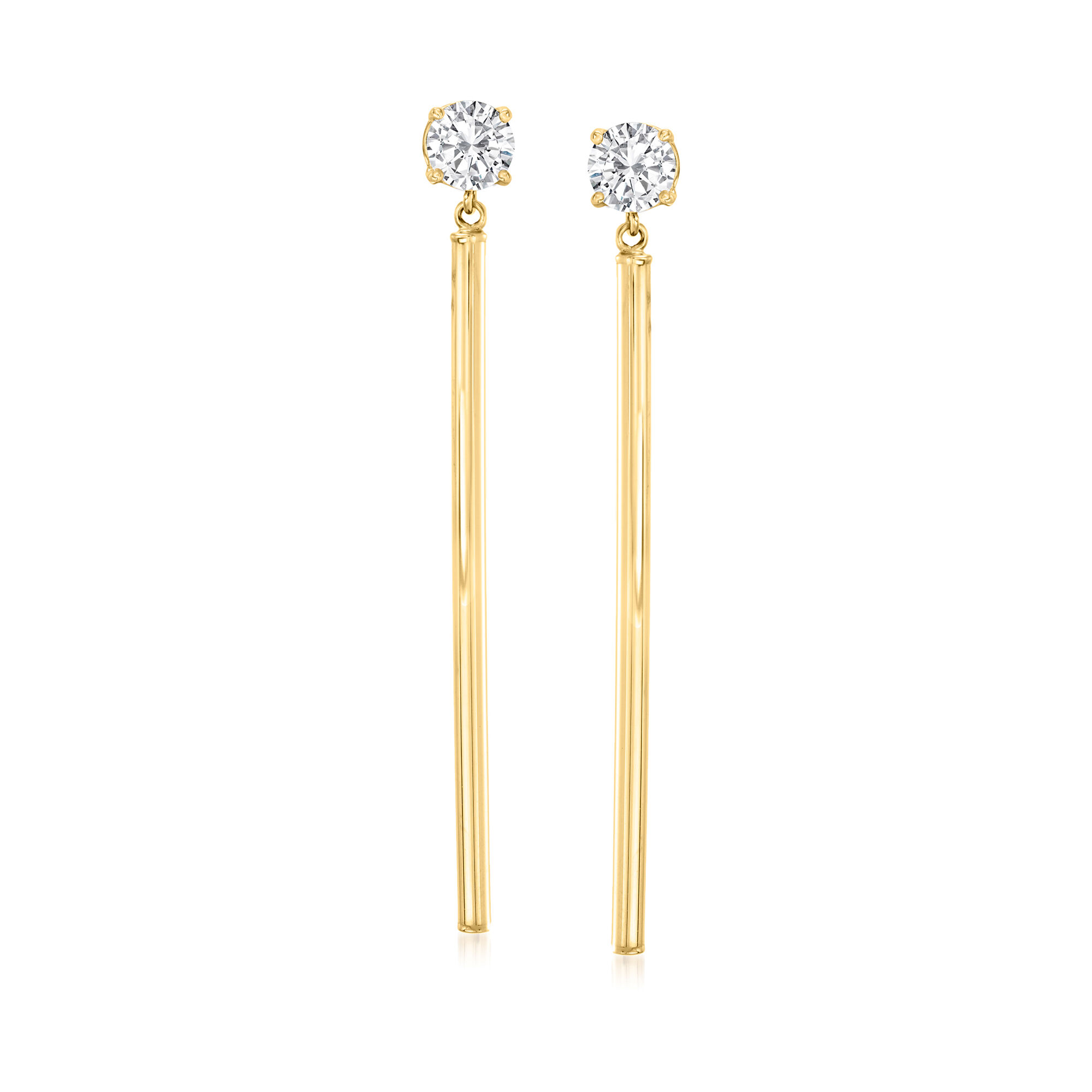 Linear bar drop earrings deals