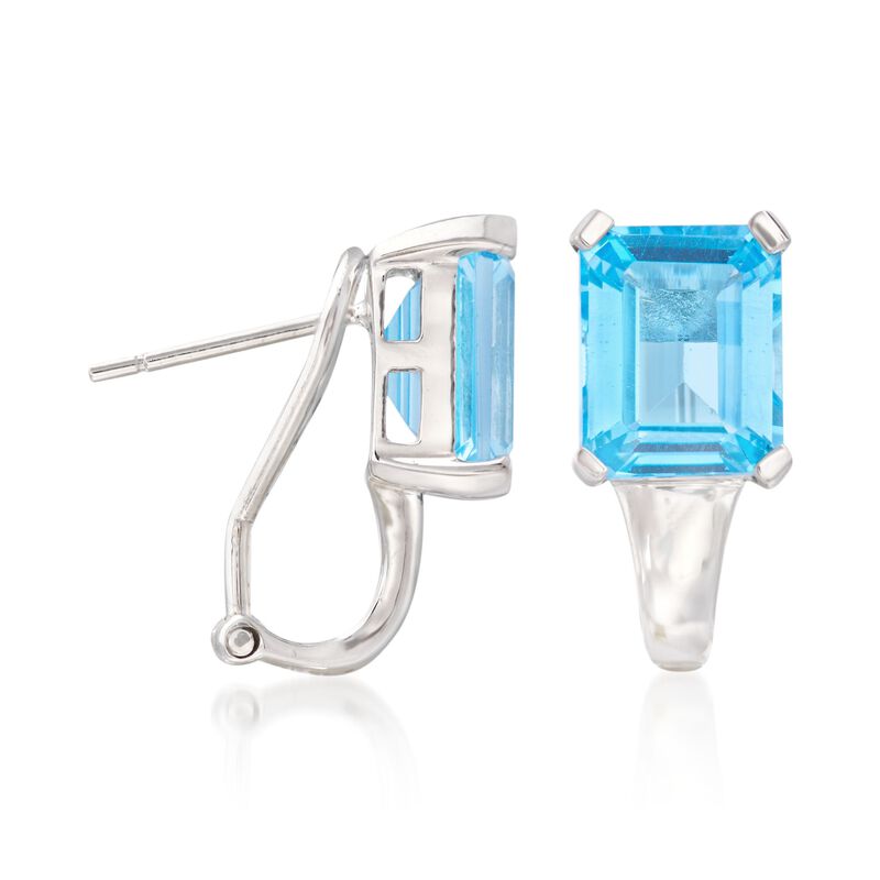 8.75 ct. t.w. Blue Topaz Earrings in Sterling Silver image number 2