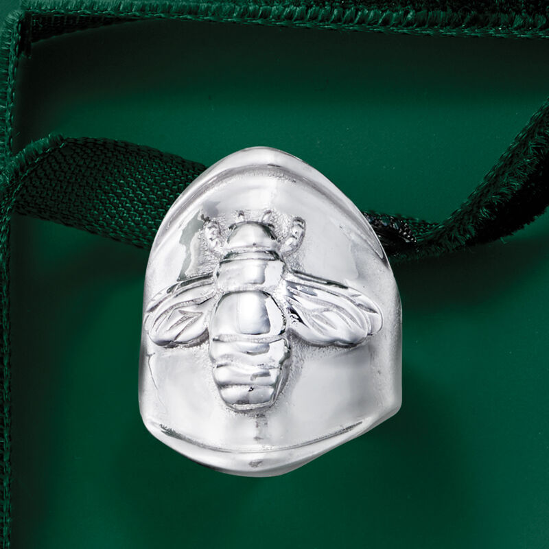 Italian Sterling Silver Bumblebee Ring image number 5