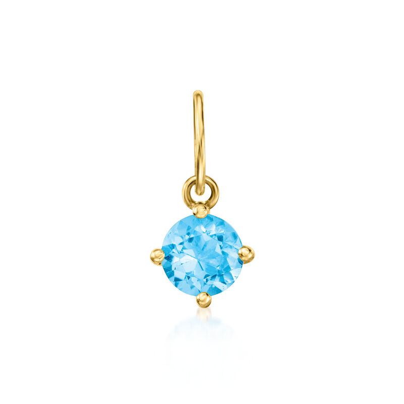 Birthstone Charm in 14kt Yellow Gold image number 1