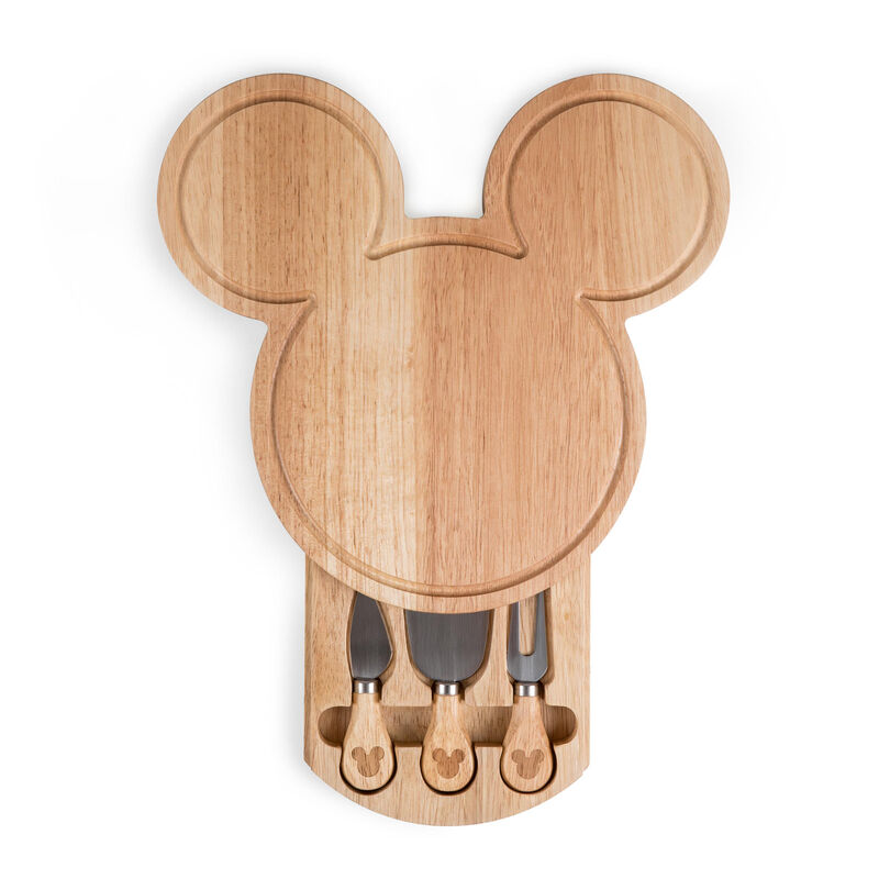 Mickey Mouse Head-Shaped Cheese Board with Set of 3 Tools image number 0